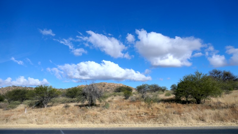 Landschaft auf dem Weg von Windhoek in die Kalahari.